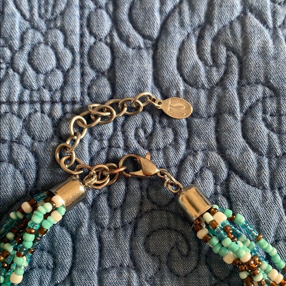 Pretty Multi Strand Necklace with Tiger Eye beads - Picture 3 of 3